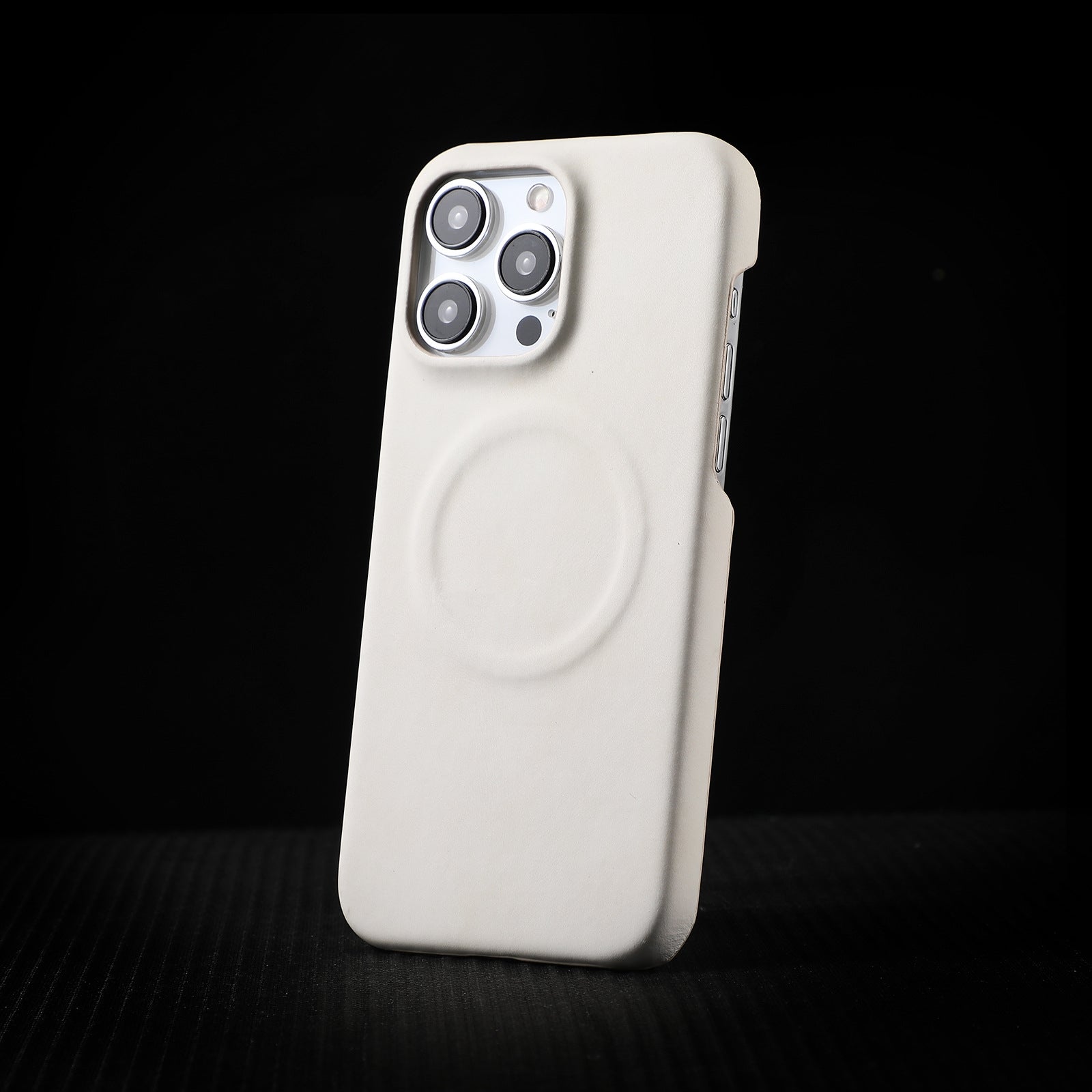 Skin-sensitive Sheepskin Magnetic Phone Case Drop-resistant Protective Cover 