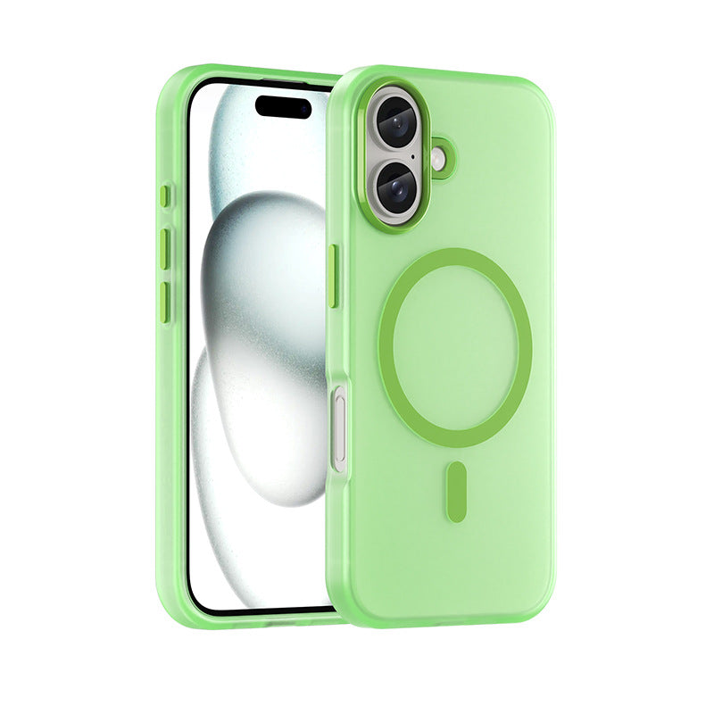 Magnetic Matte Skin Feeling Translucent Phone Case 