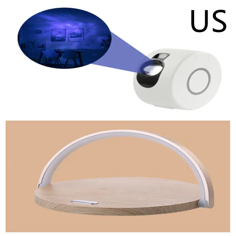 Fast Qi Wireless Charger Table Lamp 