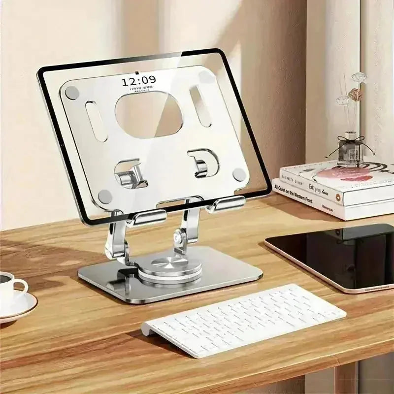 adjustable aluminum stand | 360 degree rotation | foldable tablet holder | ultrasonic cleaning
