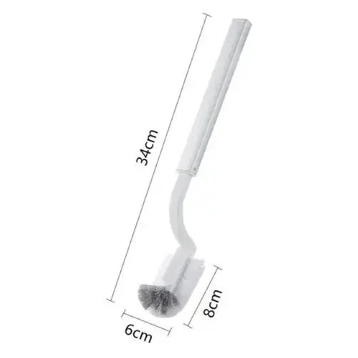 stainless-steel toilet brush holder | bathroom garbage can with lid | odor-control trash can set | ultrasonic cleaning