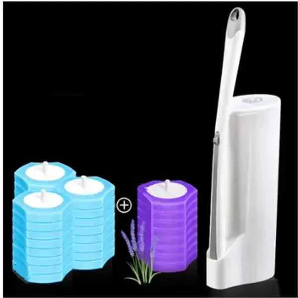 disposable toilet brush | biodegradable toilet brush | single-use toilet brush | ultrasonic cleaning