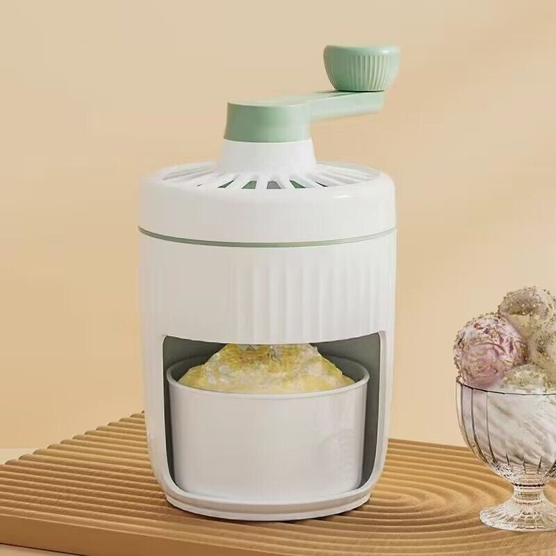 Hand-cranked Ice Shaving Machine Small Household Ice Crusher Hand-cranked Smoothie Machine Hail Ice Machine Kitchen Gadgets 