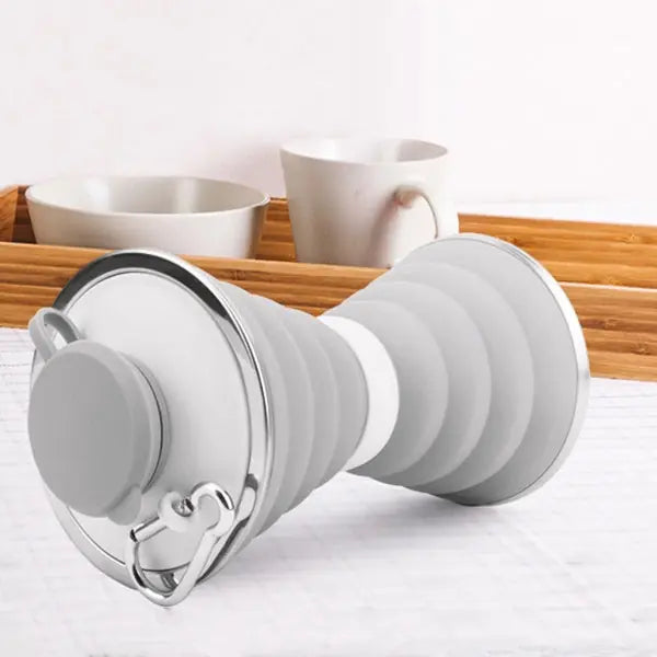 500ML Silicone Water Bottle Cup Foldable Leak Proof Portable Sports Travel Water Bottles For Outdoor Travel Gym Hiking Reuseable Kitchen Gadgets 