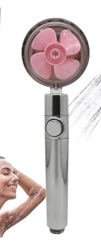 propeller-driven shower nozzle | handheld shower with cotton filter | water-saving shower head for home | energy saving