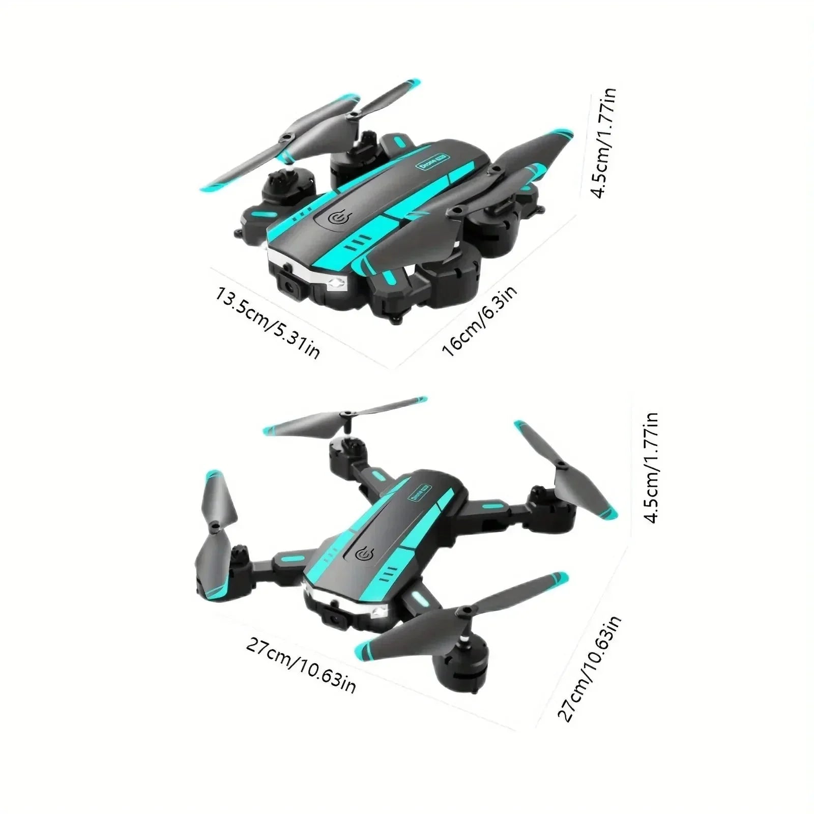 hd dual camera drone | one-key takeoff and landing | 540 degree aerial photography | energy saving