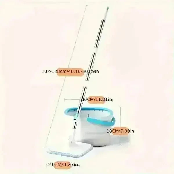 self-cleaning mop bucket | 360 degree rotating mop head | microfiber mop pads included | energy saving