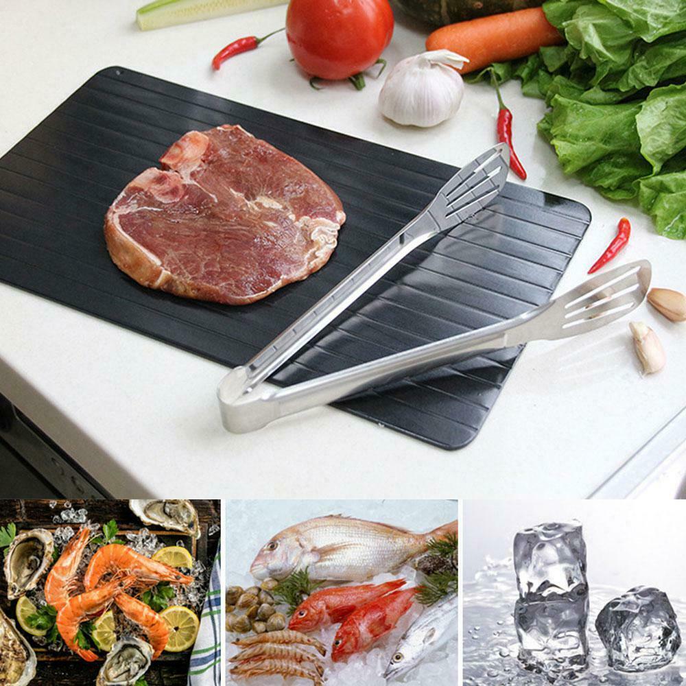 Fast Defrost Tray Fast Thaw Frozen Food Meat Fruit Quick Defrosting Plate Board Defrost Tray Thaw Master Kitchen Gadgets 
