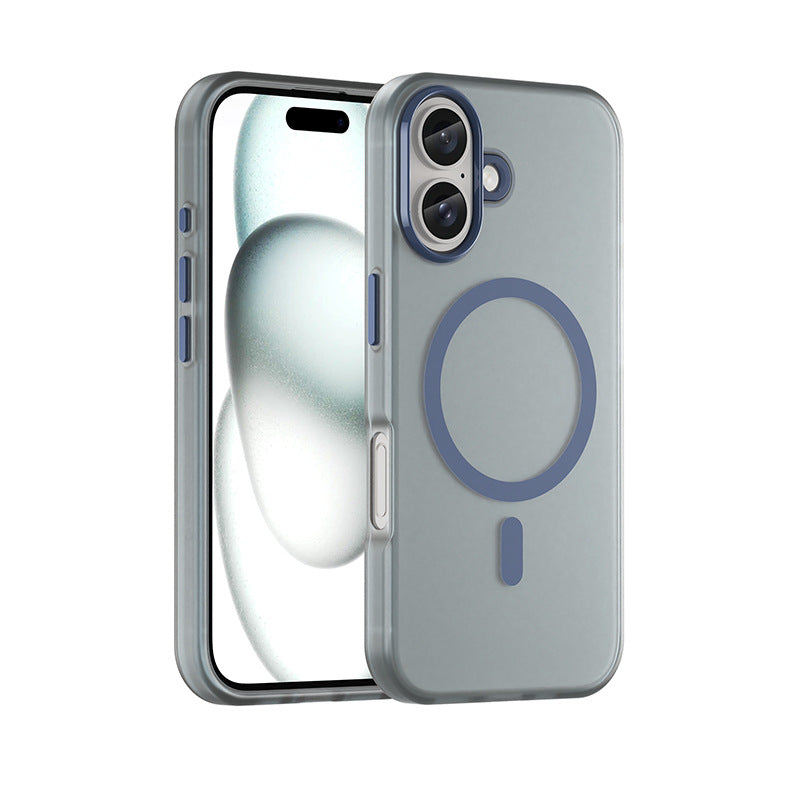 Magnetic Matte Skin Feeling Translucent Phone Case 