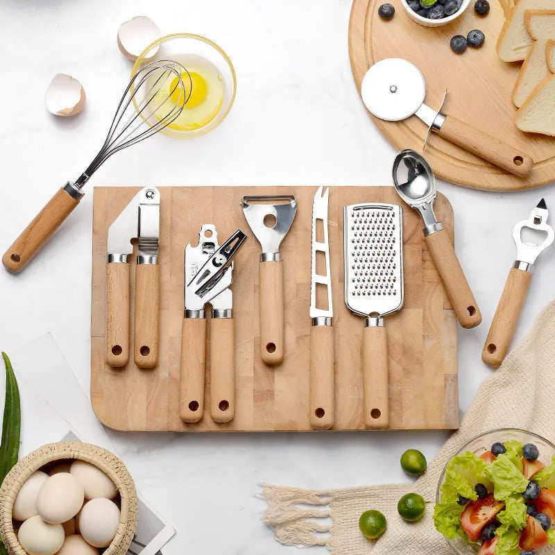 Creative Kitchen Gadget Wooden Handle 