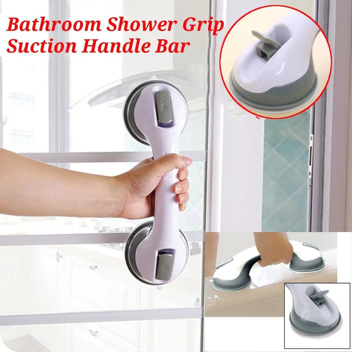 Bathroom Handrail Suction Cup Type Anti-skid Handrail Suction Cup Handrail 