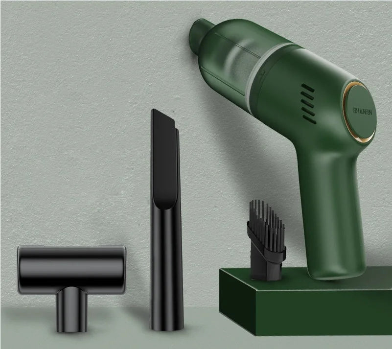 wireless charging car vacuum | 8000pa suction power | handheld auto vacuum cleaner | ultrasonic cleaning