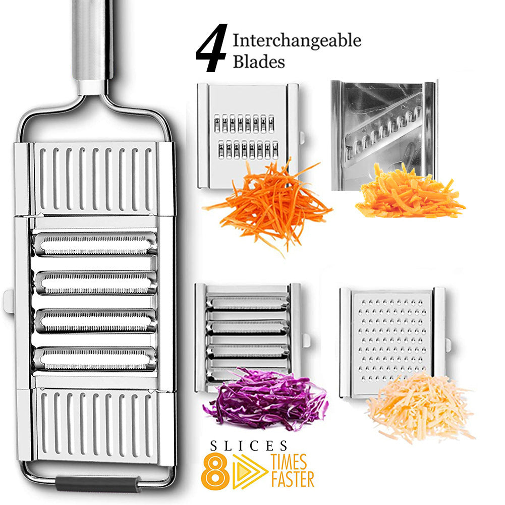 Stainless Steel Grater, Vegetable And Fruit Slicer, Peeler 