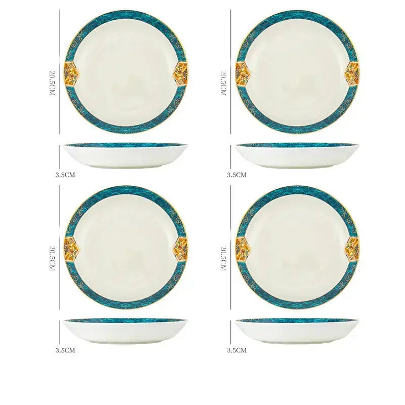 Dinner Plates Ceramic Steak Plate Web Porcelain 