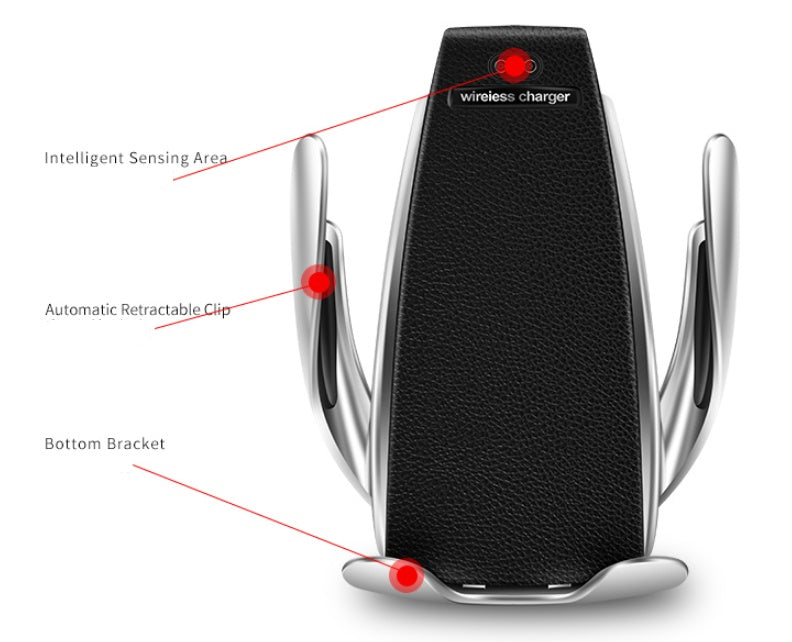 Car Wireless Charger 10W – Induction Fast Charging Phone Holder.