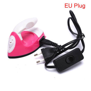 Pindou small iron children's handmade DIY electric iron creative Pindoudou iron mini cloth stickers hot drill baby clothes.