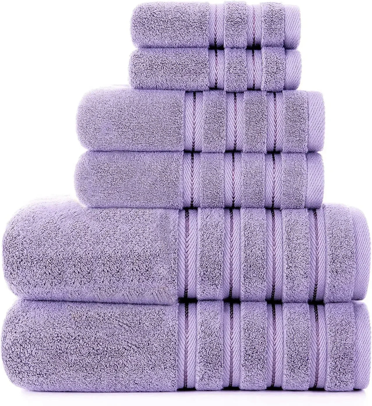 ultra-absorbent cotton towel set | 600 gsm heavy weight bath towels | quick-dry bathroom towels | energy saving