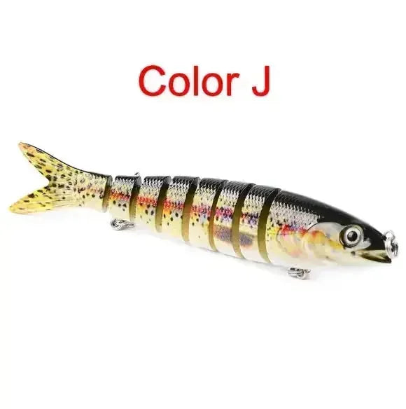 multi-jointed fishing lure | stainless-steel treble hooks | deep-diving crankbait | energy saving