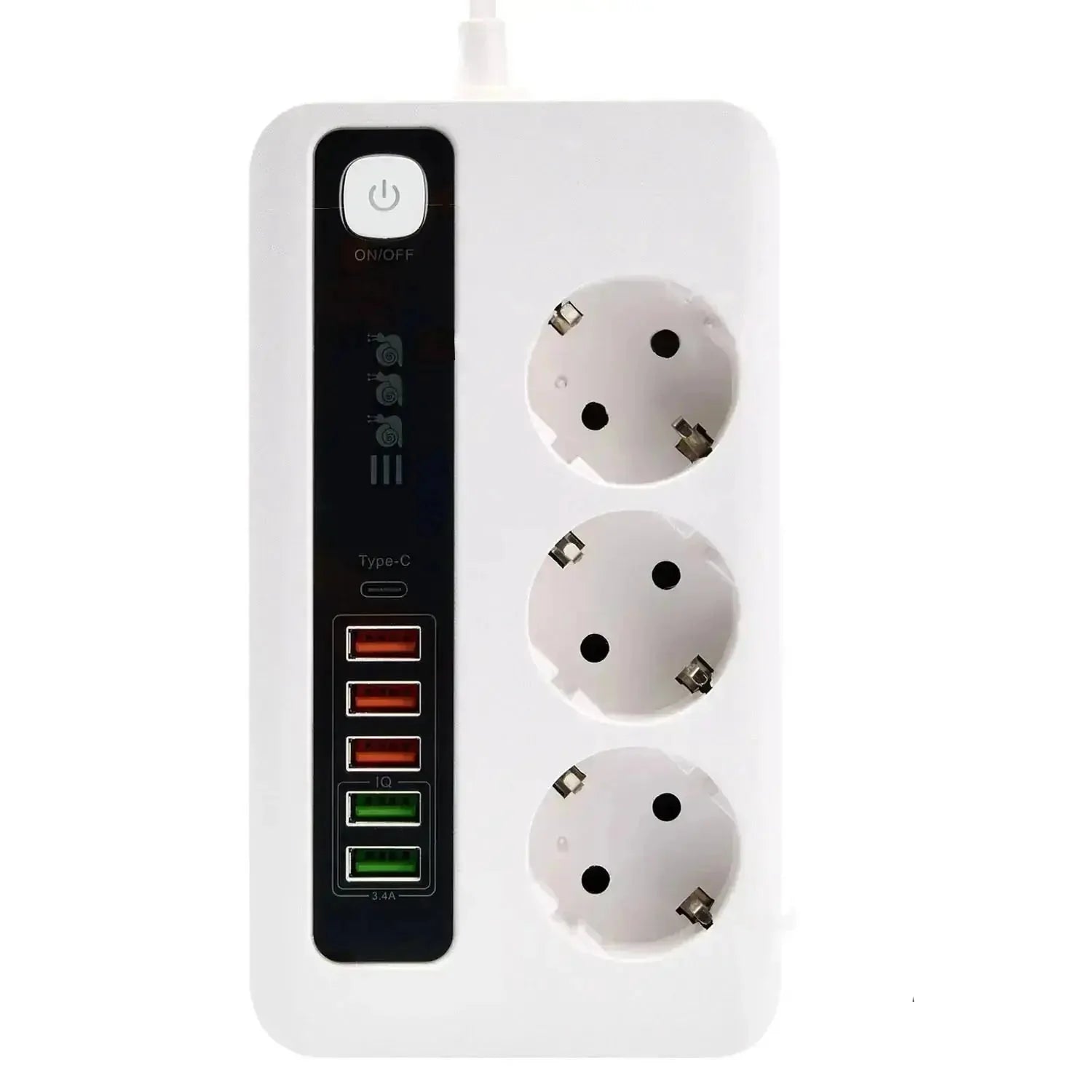 5v 34a power supply | 3 outlet surge protector | home charging station | energy saving