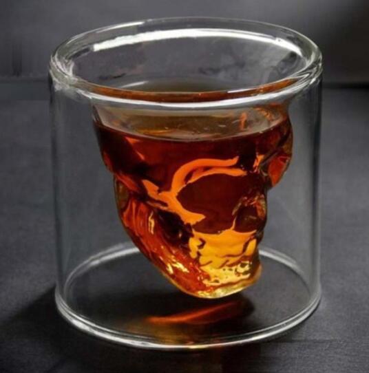 Skull Skull Double Transparent Glass 
