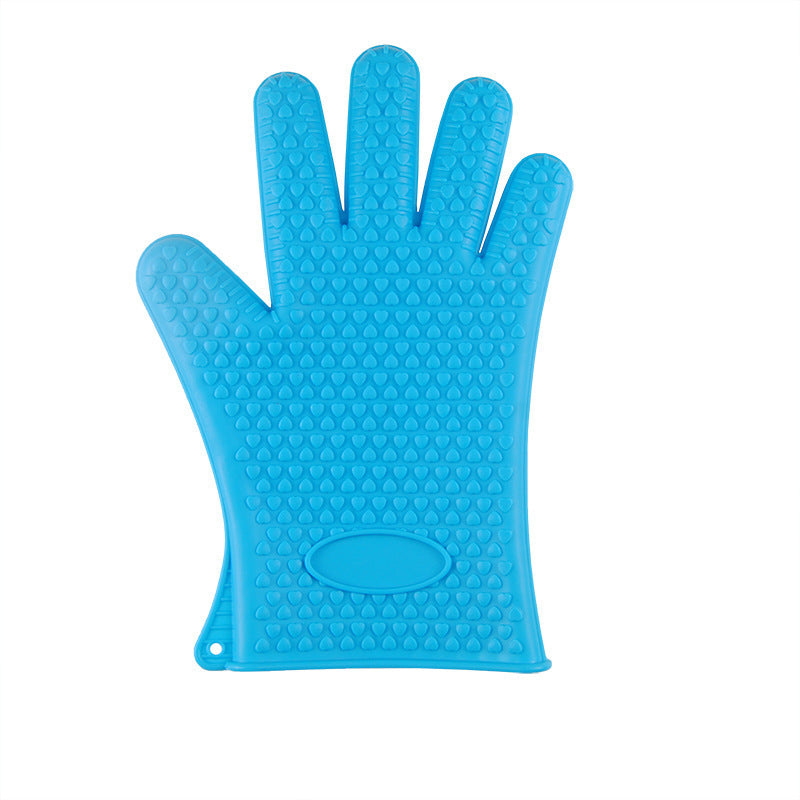 Food Grade Silicone Heat Resistant BBQ Glove Silicone Oven Mitts 