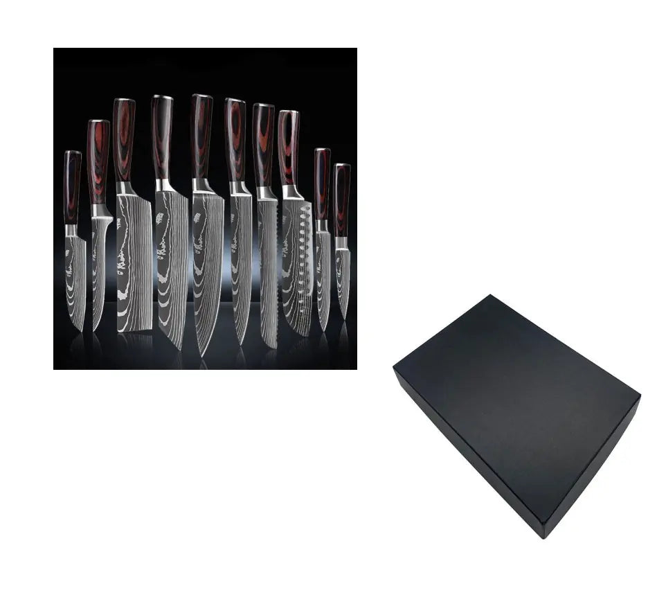 6 Piece Set 8 Piece Set 10 Piece Set Knife Chef's Knife Chef's Knife Kitchen Knife Cooking 