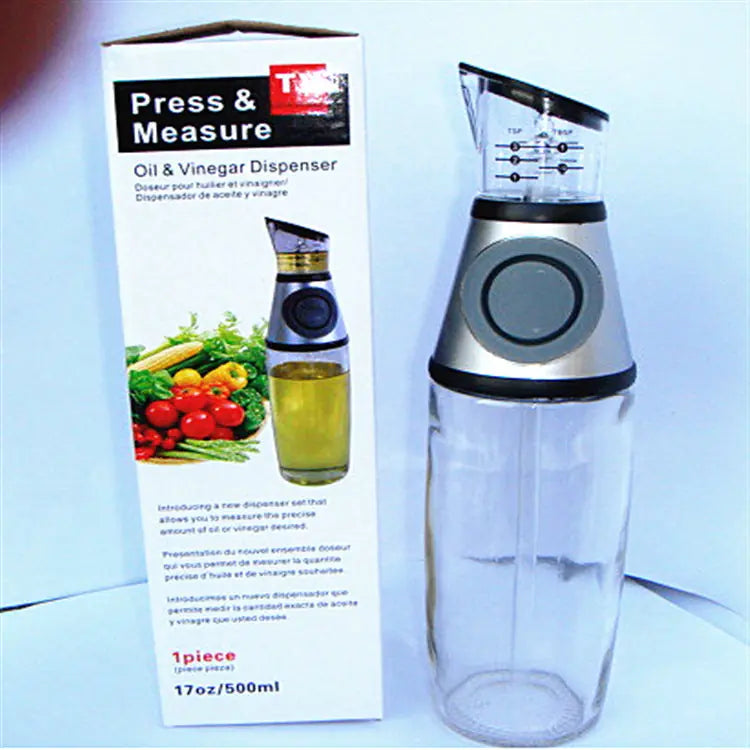 500ml Measurable Glass Bottle Oil Bottle Soy Bottle Kitchenware 
