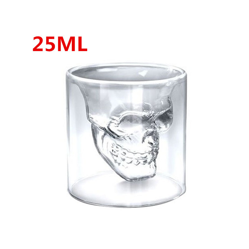 Skull Skull Double Transparent Glass 