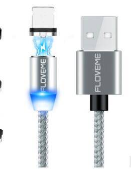 Compatible Magnetic Micro USB Cable for Android & iOS.