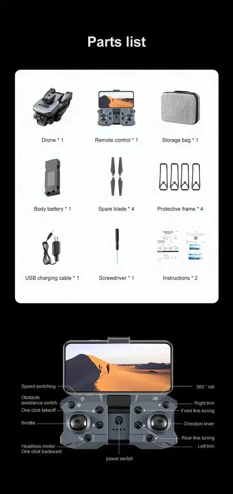 foldable drone with 5 cameras | customizable flight path drone | long flight time quadcopter | energy saving