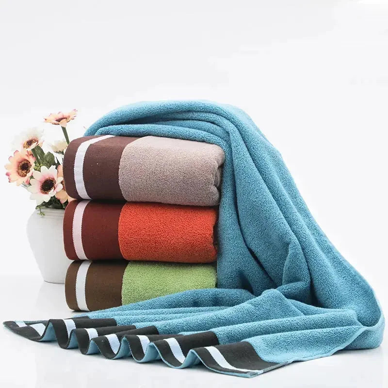 cotton bath towel set | 100 percent cotton towels | hotel quality bath towels | energy saving