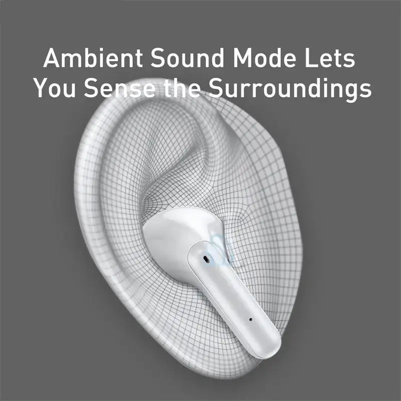 Dual Monaural Switching Noise-cancelling Earphones Waterproof Sound-activated Music Earphones 