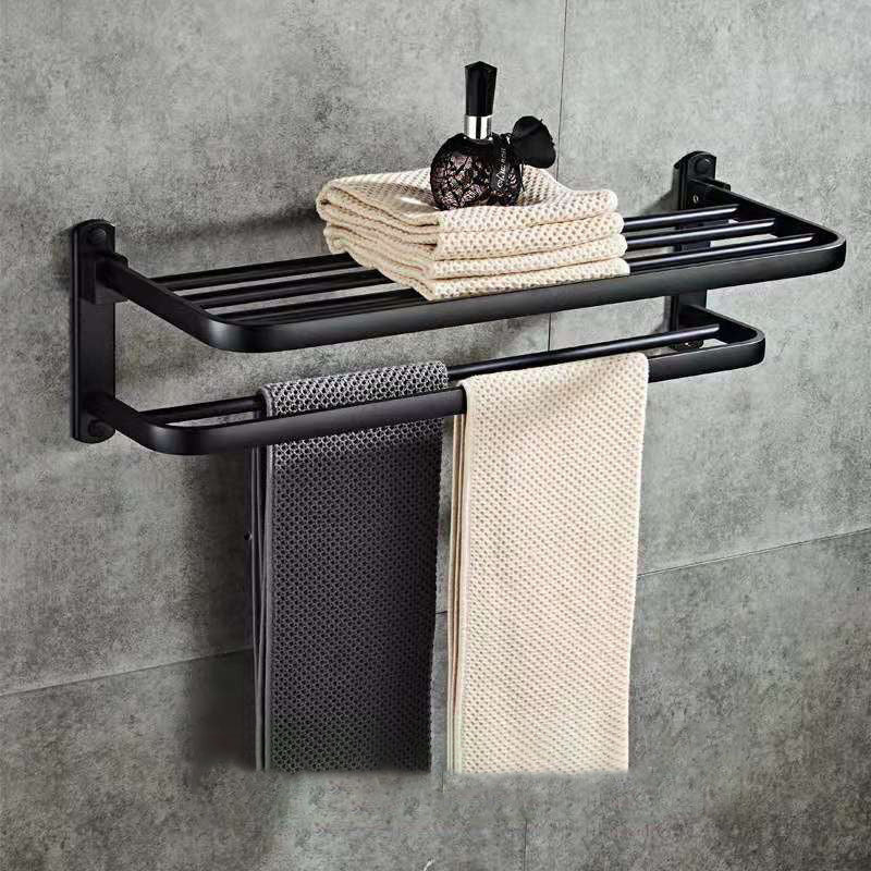 Perforated Space Aluminum Bathroom Folding Shelf Bathroom 