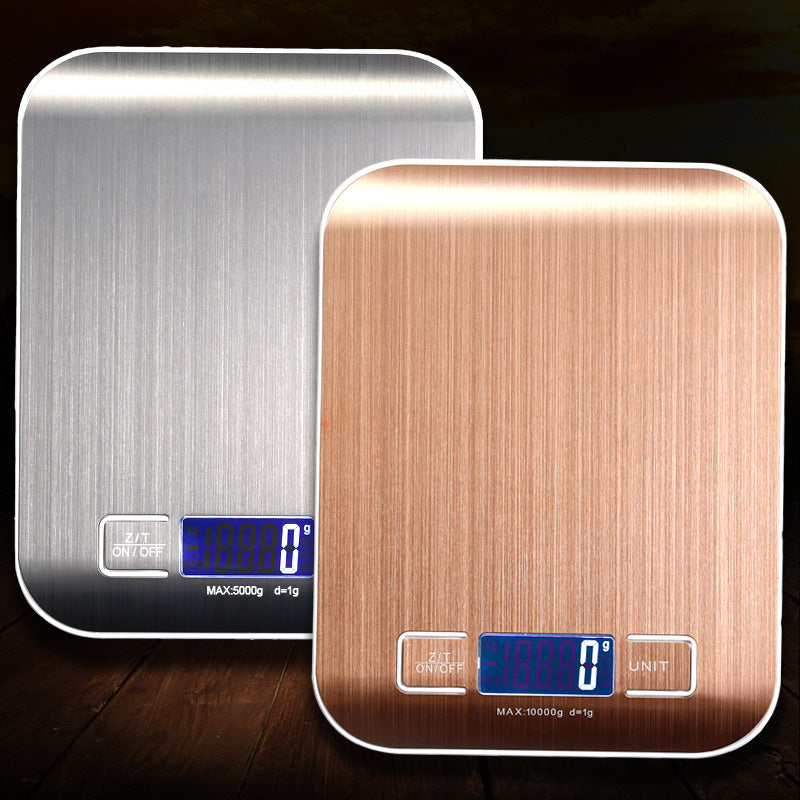 Rechargeable Flat Stainless Steel Kitchen Scale Electronic Scale Small Platform Scale 