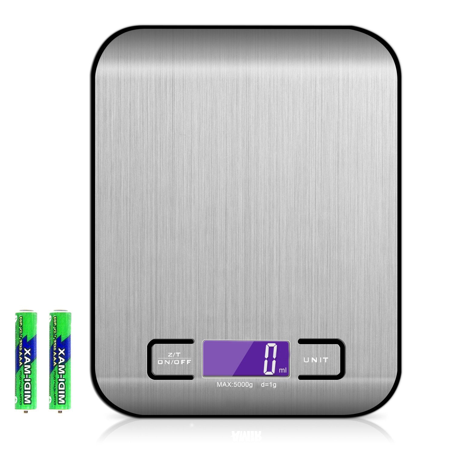 Rechargeable Flat Stainless Steel Kitchen Scale Electronic Scale Small Platform Scale 