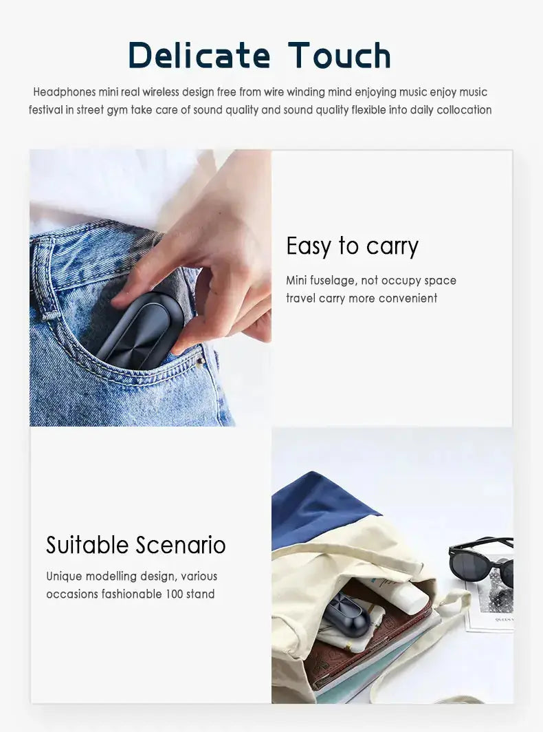 B5 Bluetooth Headset Binaural Digital Display Stereo Bluetooth Headset TWS5.0 Bluetooth Headset 239 Bluetooth Headset 