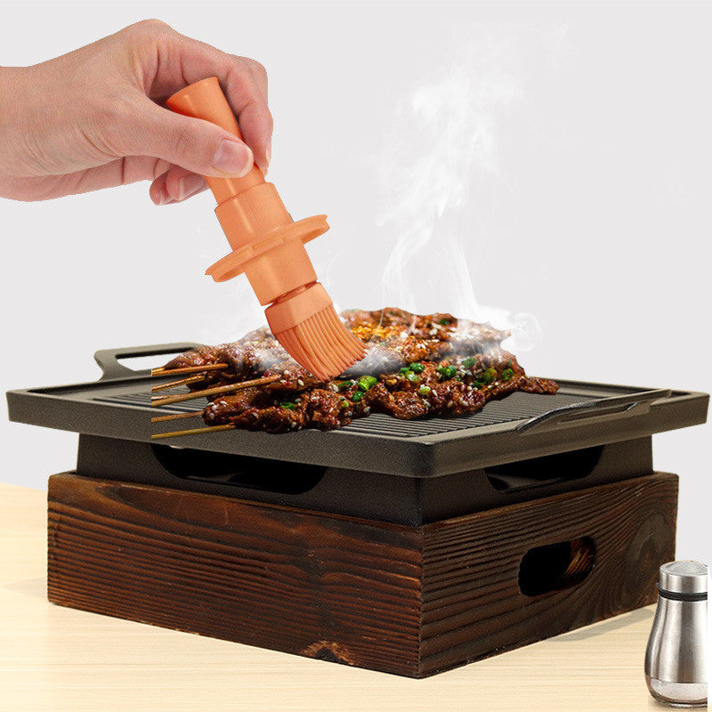 Wooden Seat Korean Style Grill Pan Grill Household Smokeless 