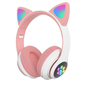 Luminous Bluetooth headset cat ear headset 