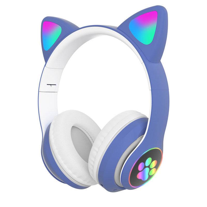 Luminous Bluetooth headset cat ear headset 