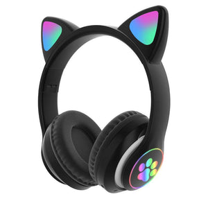 Luminous Bluetooth headset cat ear headset 