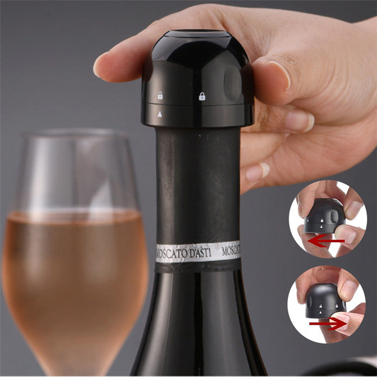 Vacuum Red Wine Bottle Stopper Silicone Sealed Champagne Bottle Stopper Vacuum Retain Freshness Wine Plug Bar Tools 