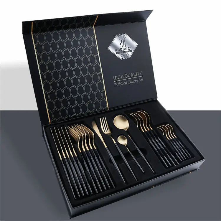 24 Piece Set Of 304 Stainless Steel Knife Gift Box 