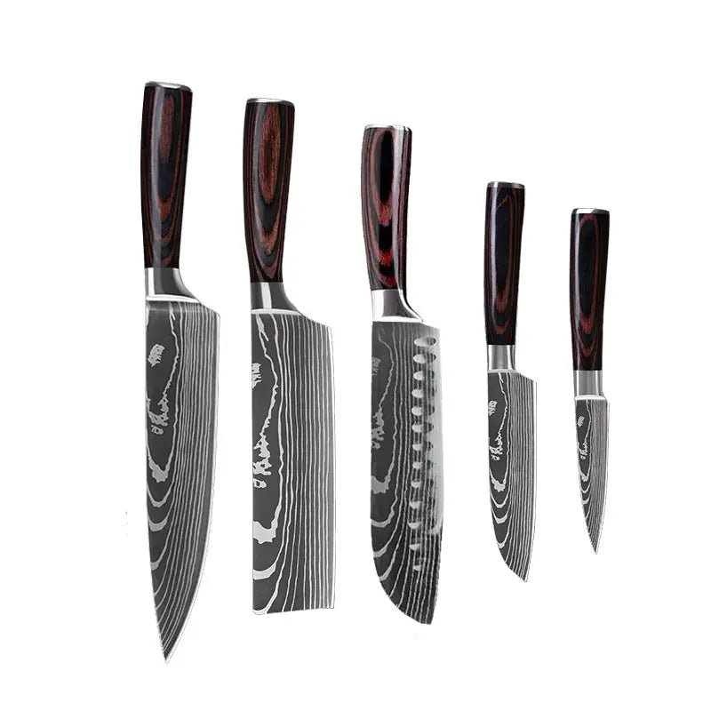 6 Piece Set 8 Piece Set 10 Piece Set Knife Chef's Knife Chef's Knife Kitchen Knife Cooking 