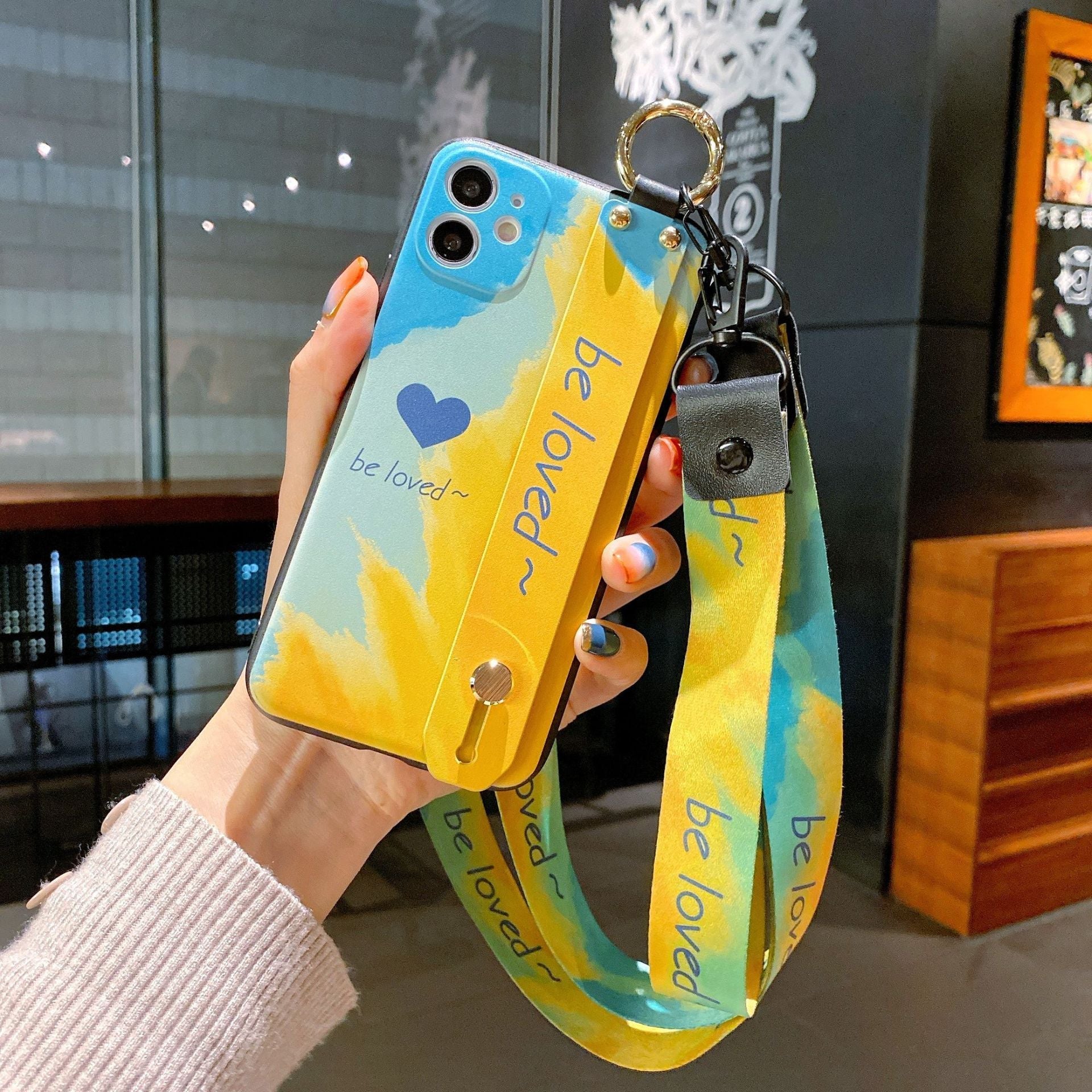 Wristband Phone Case Watercolor Phone Case 