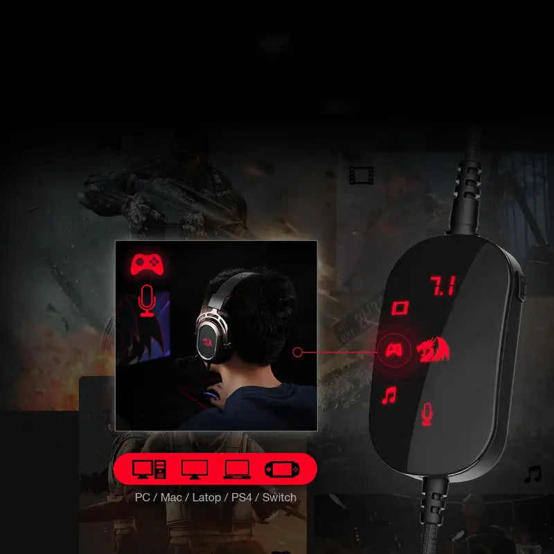 Active Noise-cancelling Gaming Headset 