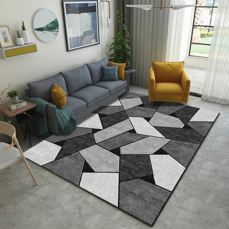 Carpet Light Luxury Abstract Gradient Simple Bedroom Carpet 
