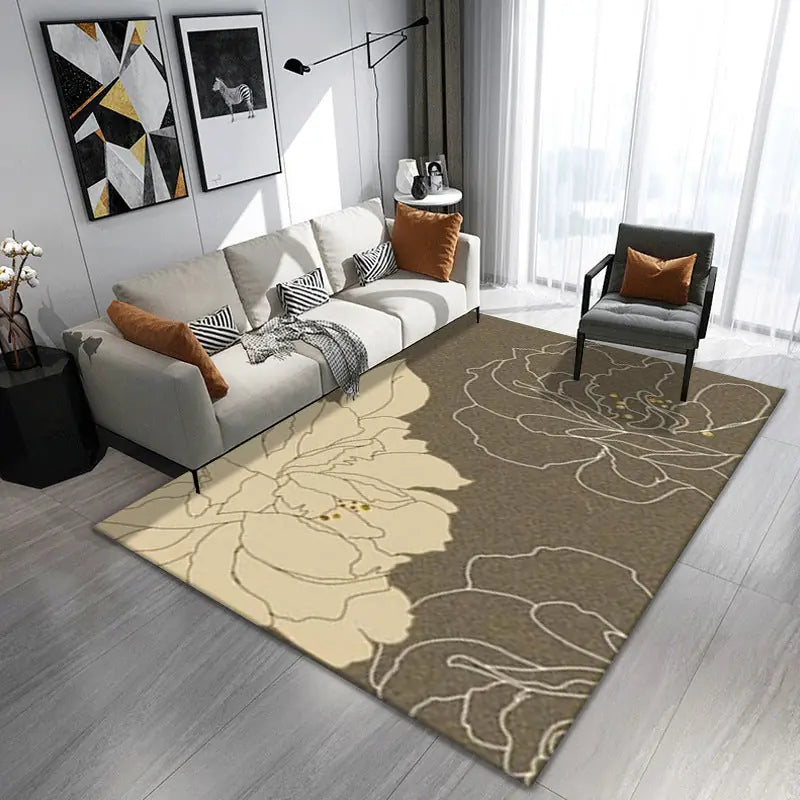 Carpet Light Luxury Abstract Gradient Simple Bedroom Carpet 