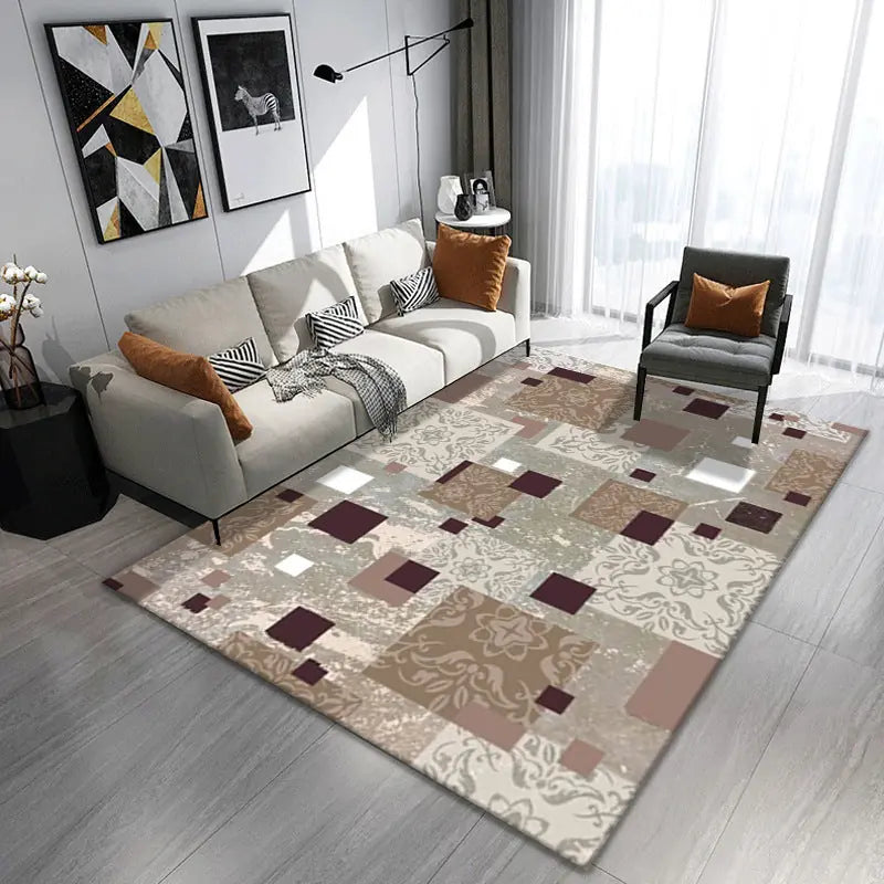 Carpet Light Luxury Abstract Gradient Simple Bedroom Carpet 