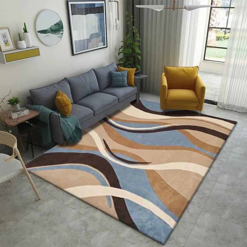 Carpet Light Luxury Abstract Gradient Simple Bedroom Carpet 