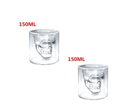 Skull Skull Double Transparent Glass 